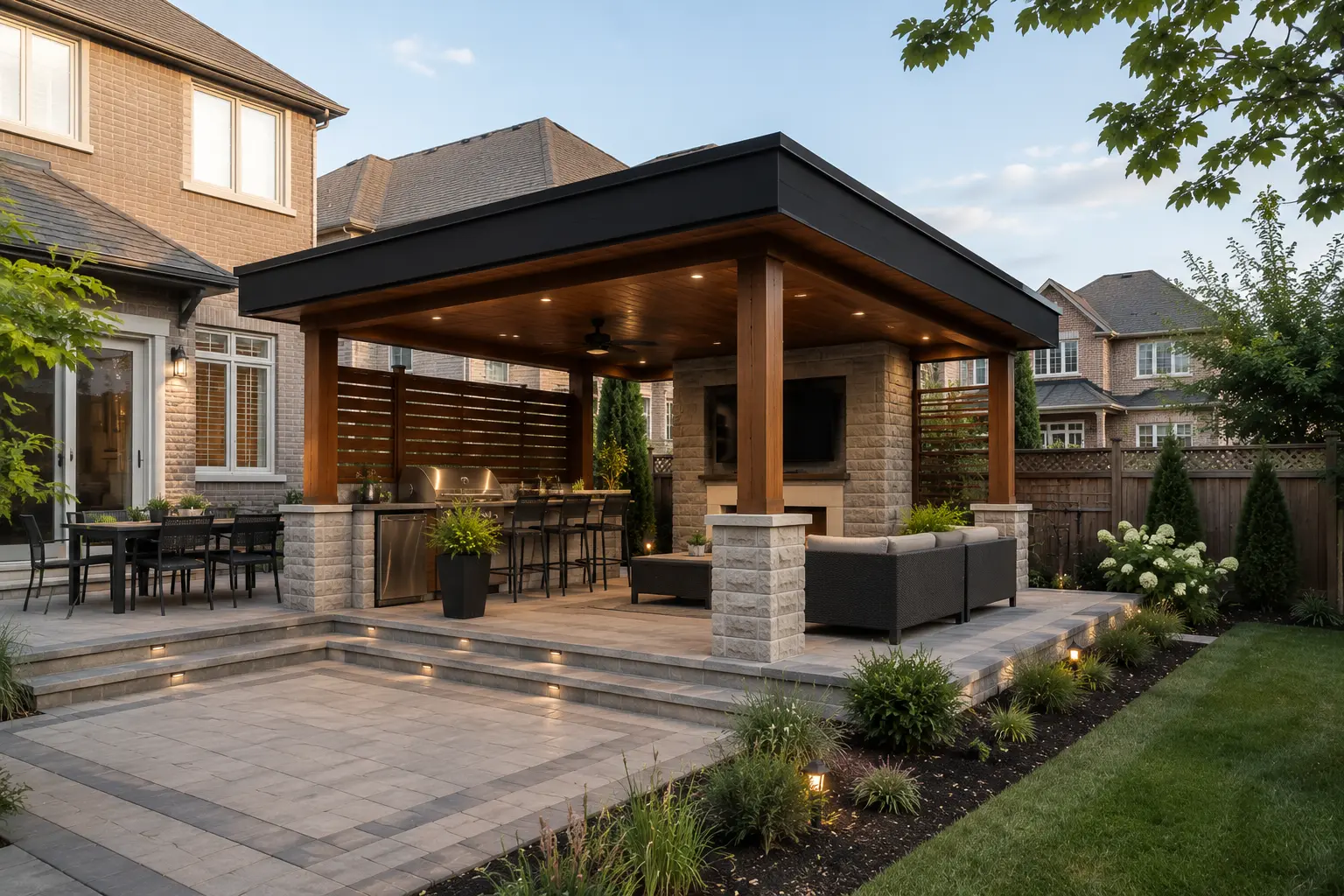 Custom Cedar Pergola Markham