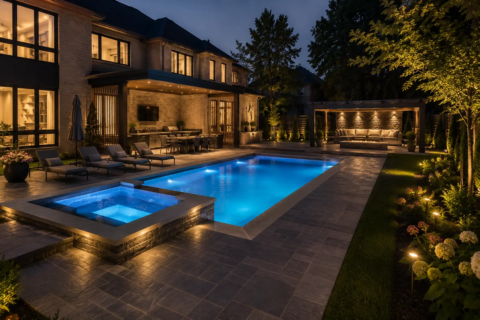 Modern Rectangle Pool Toronto
